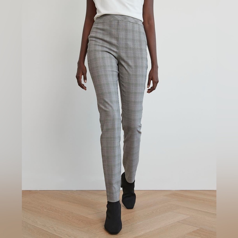 🔥3 for $15🔥 High-Rise Long Plaid City Legging Pant / dress pant legging
